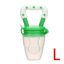 Load image into Gallery viewer, Baby Toys Portable Infant Fruit Nipple Bite Silicone Safety Feeder Pacifier Toys Teethers for 3+ month baby toddler