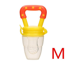 Load image into Gallery viewer, Baby Toys Portable Infant Fruit Nipple Bite Silicone Safety Feeder Pacifier Toys Teethers for 3+ month baby toddler