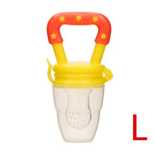 Load image into Gallery viewer, Baby Toys Portable Infant Fruit Nipple Bite Silicone Safety Feeder Pacifier Toys Teethers for 3+ month baby toddler
