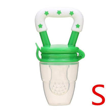 Load image into Gallery viewer, Baby Toys Portable Infant Fruit Nipple Bite Silicone Safety Feeder Pacifier Toys Teethers for 3+ month baby toddler