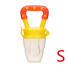 Load image into Gallery viewer, Baby Toys Portable Infant Fruit Nipple Bite Silicone Safety Feeder Pacifier Toys Teethers for 3+ month baby toddler