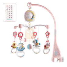 Load image into Gallery viewer, Baby Rattles Crib Mobiles Toy Holder Rotating Crib Mobile Bed Musical Box Projection 0-12 Months Newborn Infant Baby Boy Toys
