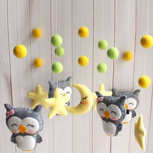 Baby Crib Holder Rattles Bracket Set Clockwork Music Box DIY Bed Bell Material Package Toy Pregnant Mom Handmade Toys For Baby
