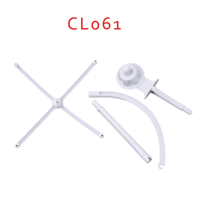 Baby Music Box Rotary Mobile Crib Bed Clockwork Movement Mobile Musical Newborn Bell Crib Holder Arm Bracket Wind-up rattle toys
